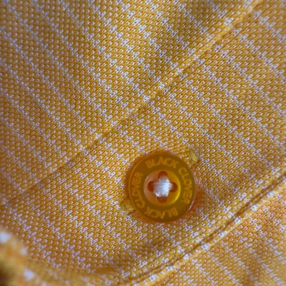 Black Clover-Live Lucky Men's Golf Shirt - Picture 8 of 11